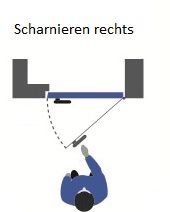 Porte isotherme de service BEE14 PVC DROITE - 1000x2100mm