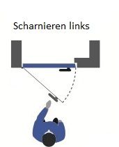 Koelcel deur enkel OFE22 PVC LINKS - 1200x2400mm