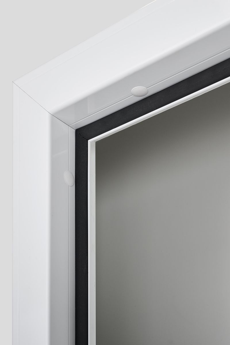 Porte de service simple battant SMART RAL9010 GAUCHE - 0700x2100mm