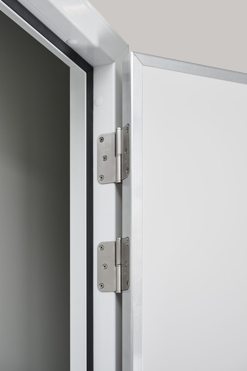 Porte de service simple battant SMART RAL9010 GAUCHE - 0800x2100mm