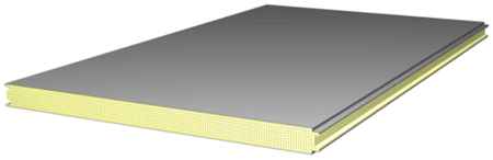 Sandwichpanelen 120 dikte, 6000 mm lengte, vlak RAL 9010/9010