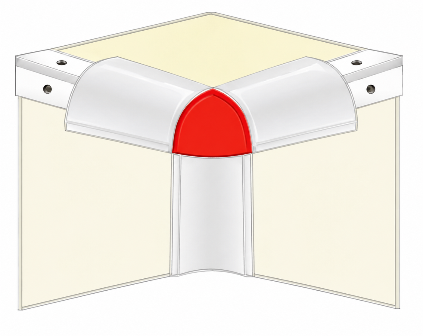 Binnenhoekstuk klein model