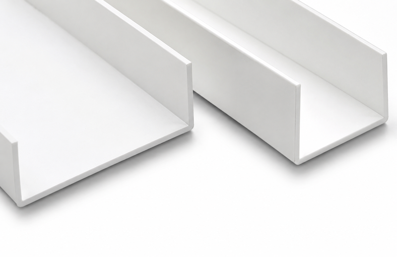 Afwerking U profiel PVC