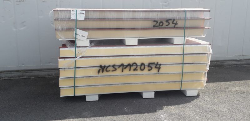 Isolatie dakpanelen - DAK3 130 mm RAL 9002 - 8 lengtes 2580 mm (NCS112054)