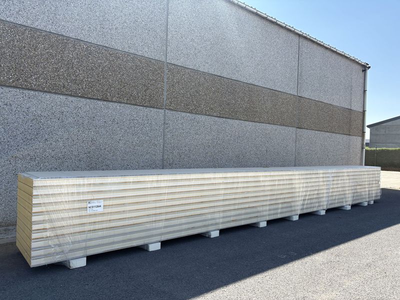 Sandwichpanelen 100 mm 10 lengtes 10 000 mm (NCS112844)