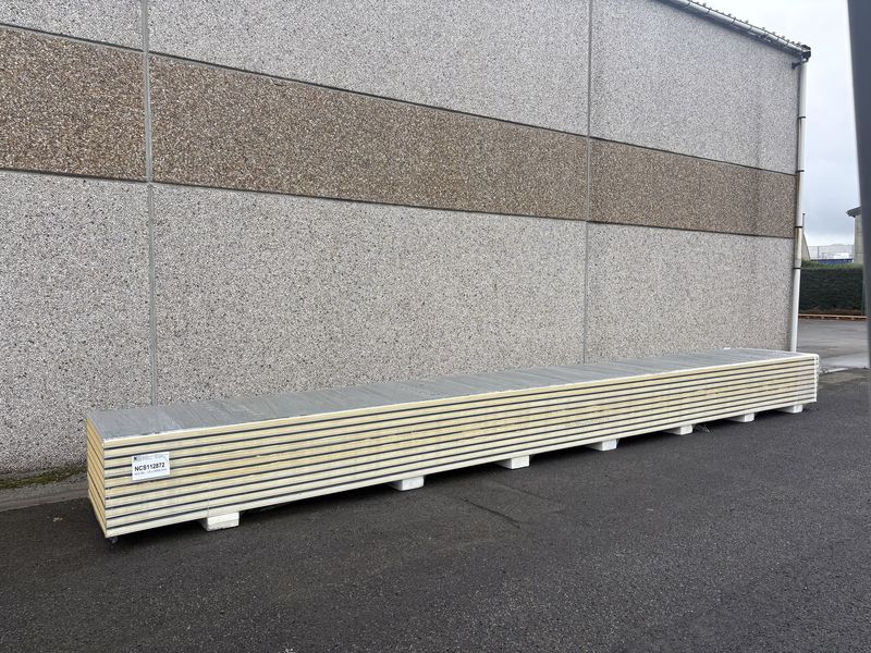 Sandwichpanelen 60 mm 10 lengtes 8000 mm (NCS112872)