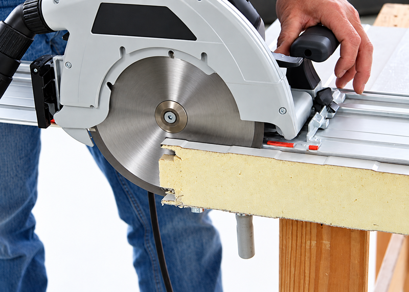 Scie circulaire pour panneaux de toiture 9010