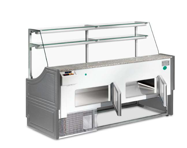 Bakkerij toonbank ORLEANS 2000 met gekoelde reserve (C1)